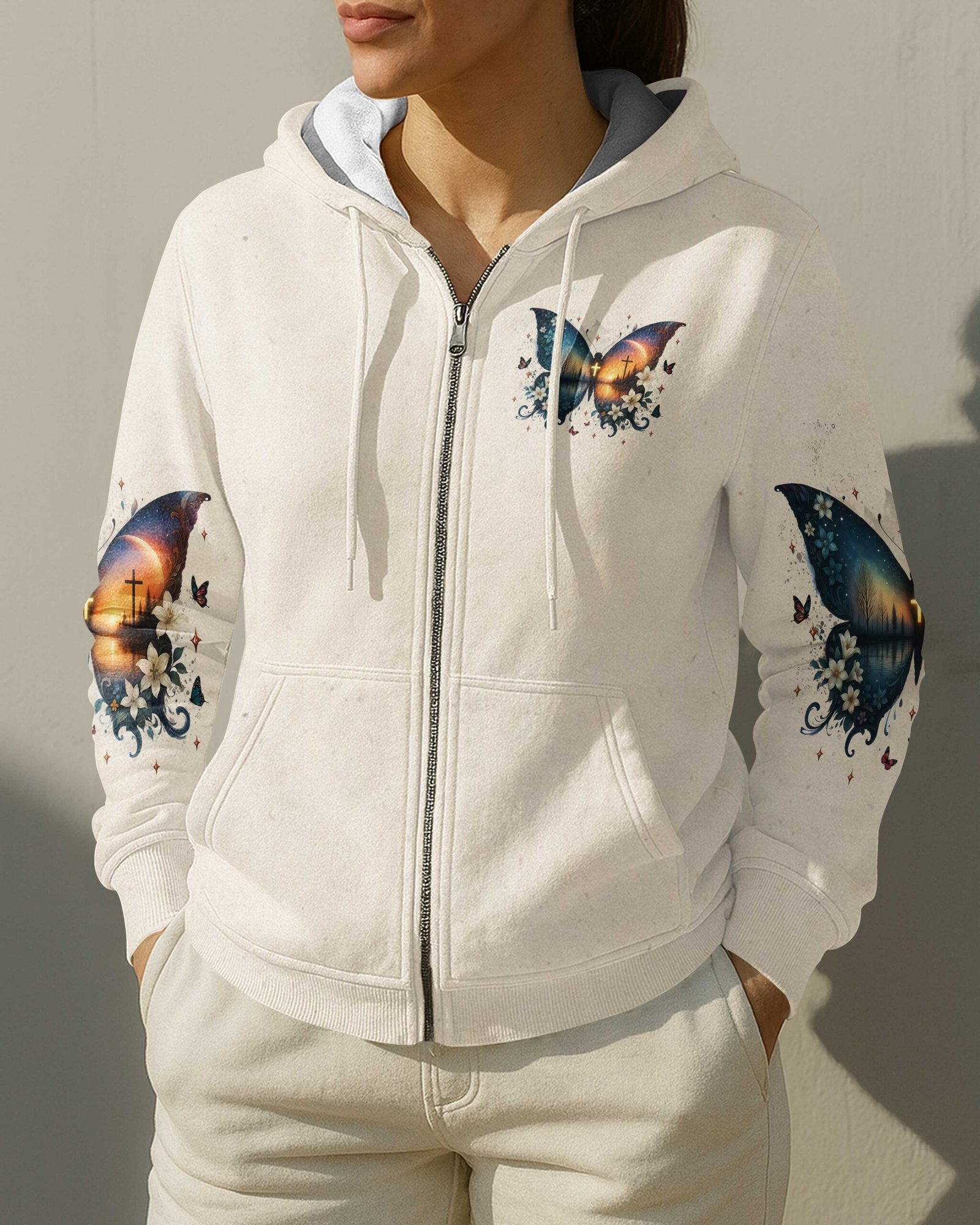 Blessed By God Loved By Jesus Led By The Spirit Hoodie - Image 3