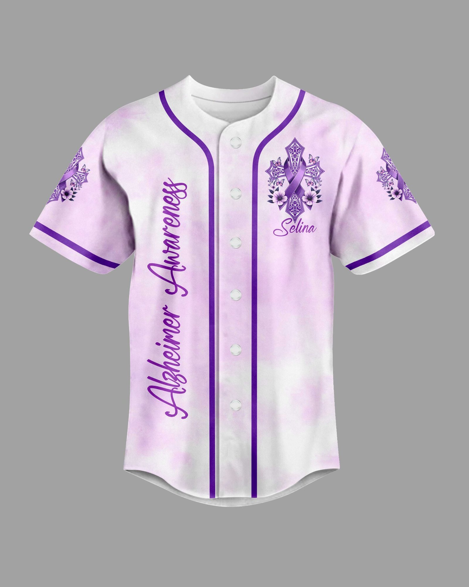 Let Your Faith Be Bigger Than Your Fear All Over Print Jersey - Image 4